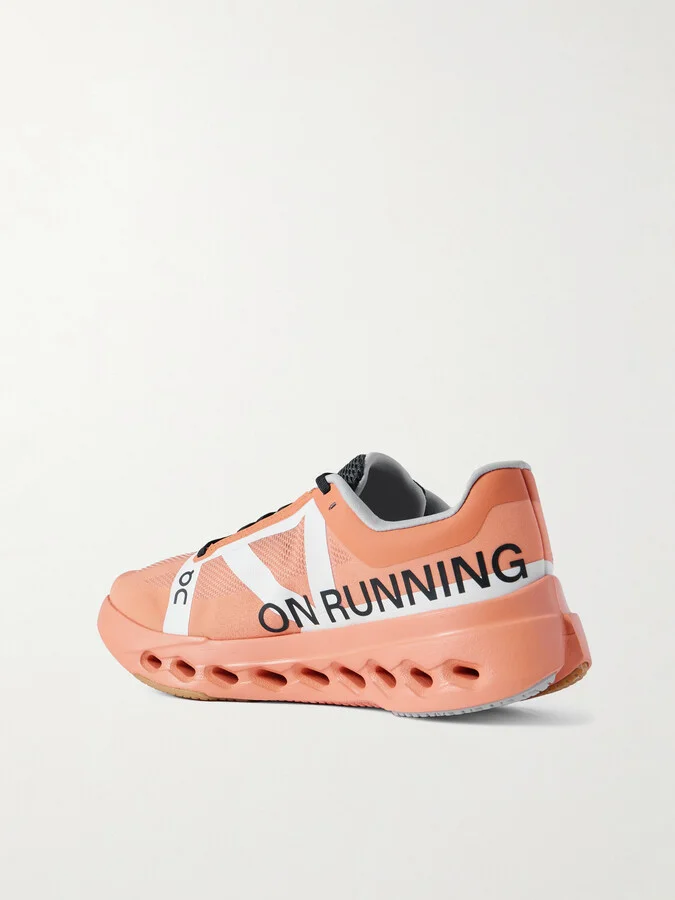 ON - Cloudsurfer Next Z5 Rubber-trimmed Mesh Sneakers - Orange - Image 3