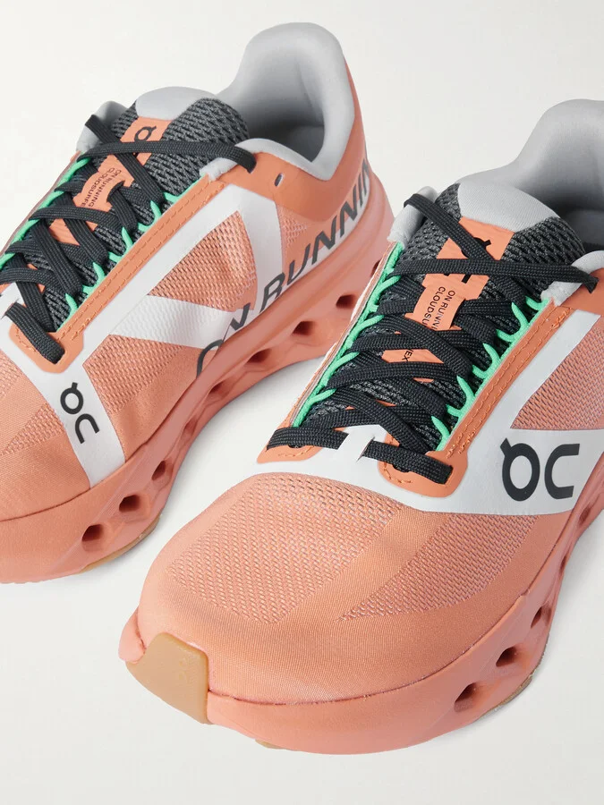 ON - Cloudsurfer Next Z5 Rubber-trimmed Mesh Sneakers - Orange - Image 4