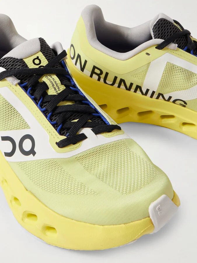 ON - Cloudsurfer Next Z5 Rubber-trimmed Mesh Sneakers - Yellow - Image 4