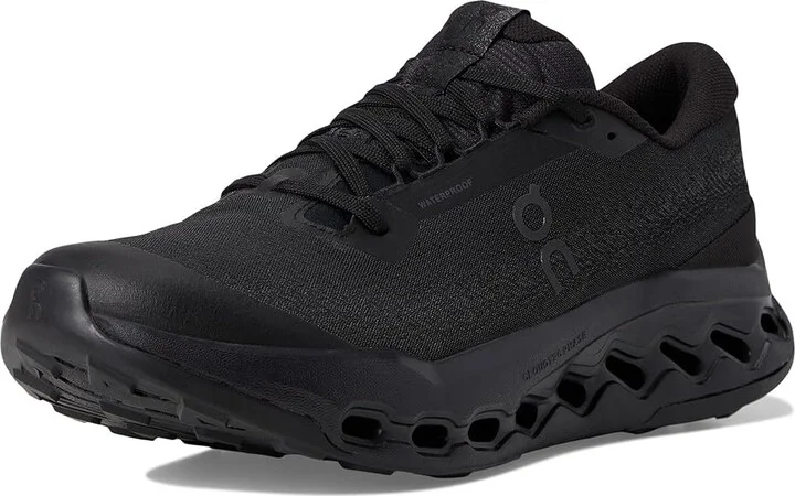 On Cloudsurfer Trail 2 Waterproof Men's Running Shoes Black/Black : 10.5 M, Synthetic - Image 5