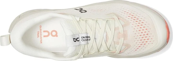 On Cloudsurfer Trail 2 Women's Running Shoes Ivory/Salmon : 10.5 M, Synthetic - Image 2