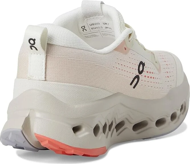 On Cloudsurfer Trail 2 Women's Running Shoes Ivory/Salmon : 10.5 M, Synthetic - Image 4