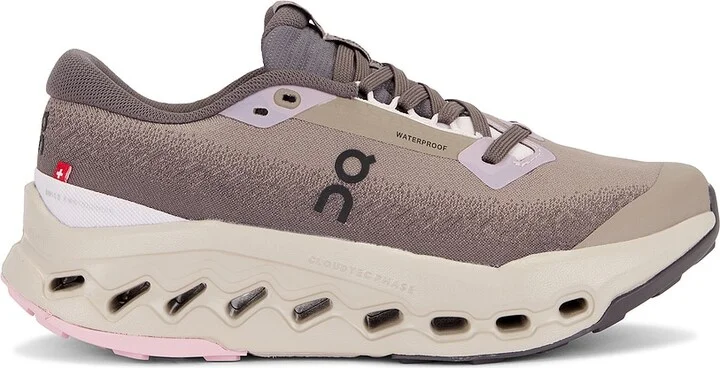 On Cloudsurfer Trail 2 WP Sneaker in Taupe