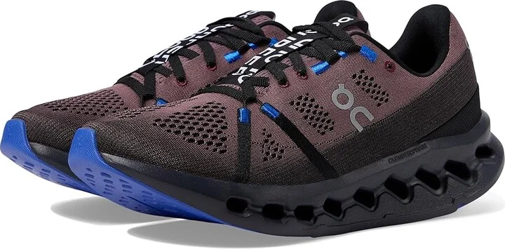 On Cloudsurfer Women's Running Shoes Black/Cobalt : 9.5 M, Rubber