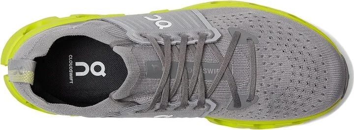 On Cloudswift 4 Men's Running Shoes Alloy/Lime : 14 M, Textile - Image 2