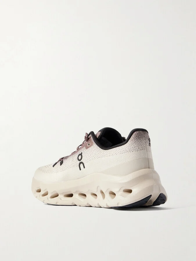 ON - Cloudtilt Stretch Recycled-knit Sneakers - Brown - Image 3