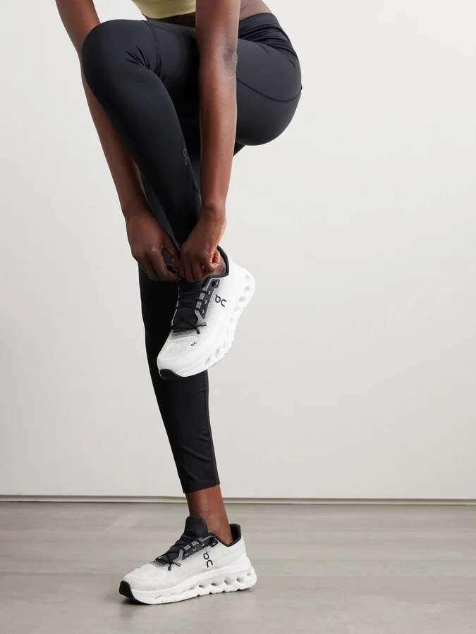ON - Cloudtilt Stretch Recycled-knit Sneakers - White - Image 2