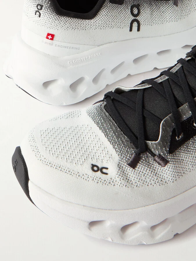 ON - Cloudtilt Stretch Recycled-knit Sneakers - White - Image 4