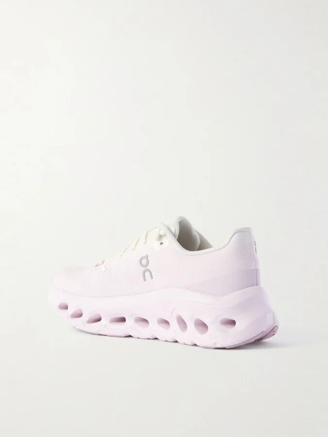 ON - Cloudtilt Stretch Recycled-knit Sneakers - White - Image 3