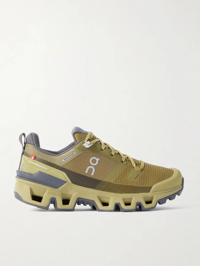 ON - Cloudwander Waterproof Mesh And Rubber Sneakers - Green