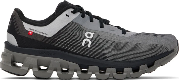 On Gray & Black Cloudflow 4 Sneakers