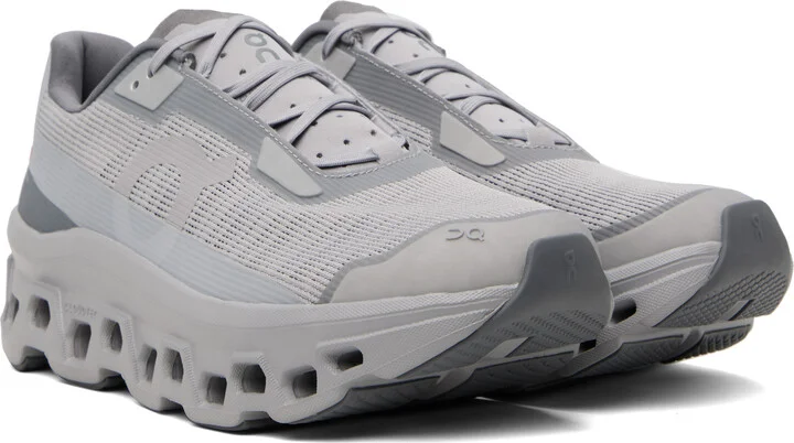 On Gray Cloudmonster Void Sneakers - Image 4