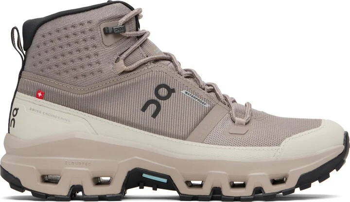 On Gray Cloudrock Mid Waterproof Sneakers