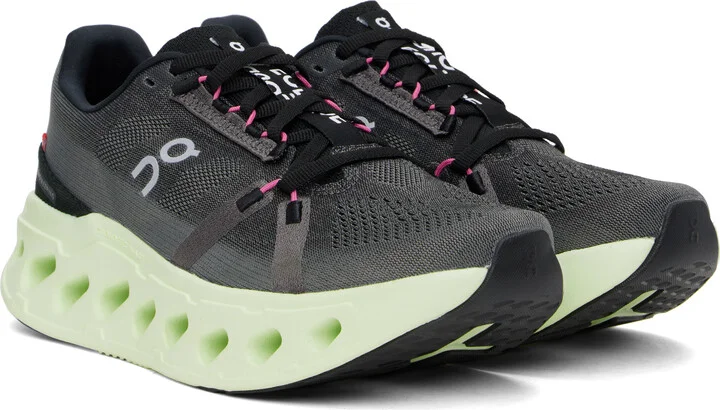 On Gray & Green Cloudeclipse Sneakers - Image 4
