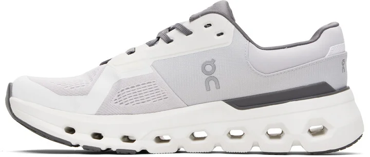 On Gray & White Cloudrunner 2 Sneakers - Image 3
