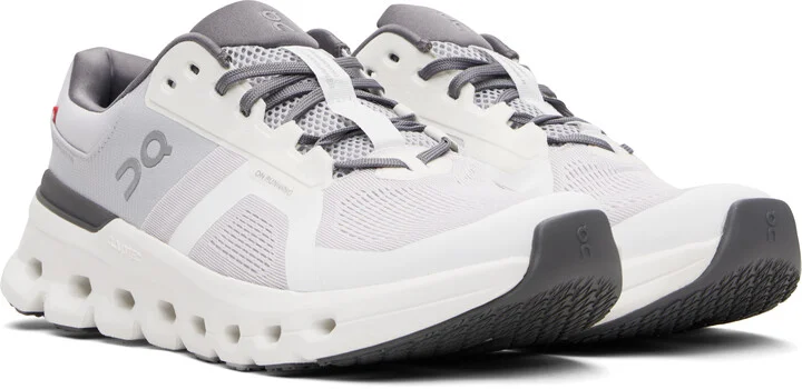 On Gray & White Cloudrunner 2 Sneakers - Image 4