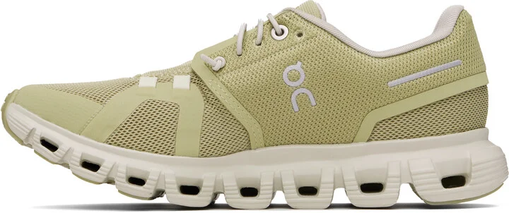 On Khaki Cloud 6 Sneakers - Image 3