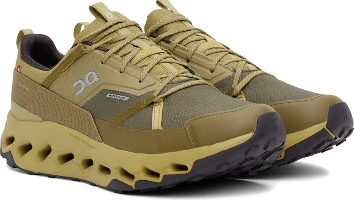 On Khaki & Green Cloudhorizon Waterproof Sneakers - Image 4