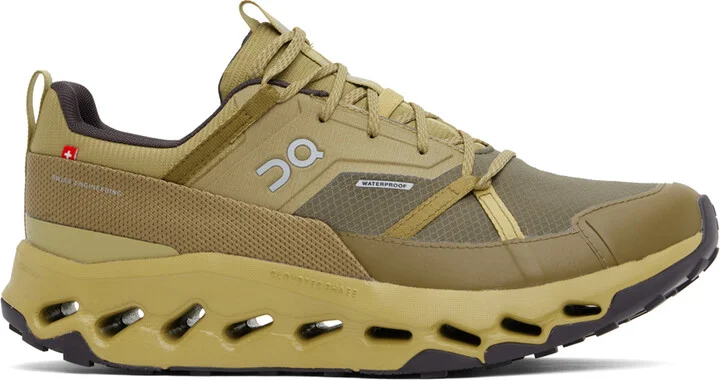 On Khaki & Green Cloudhorizon Waterproof Sneakers
