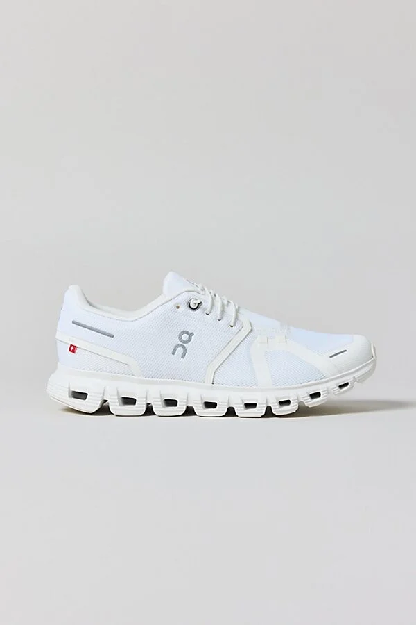 On Men's Cloud 6 Sneaker in White/White - Image 2