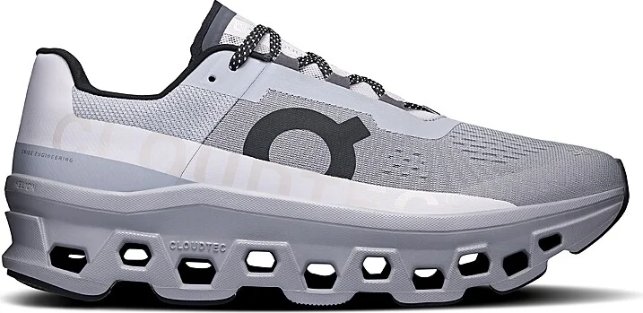 On Men's Cloudmonster Running Sneakers in Alloy