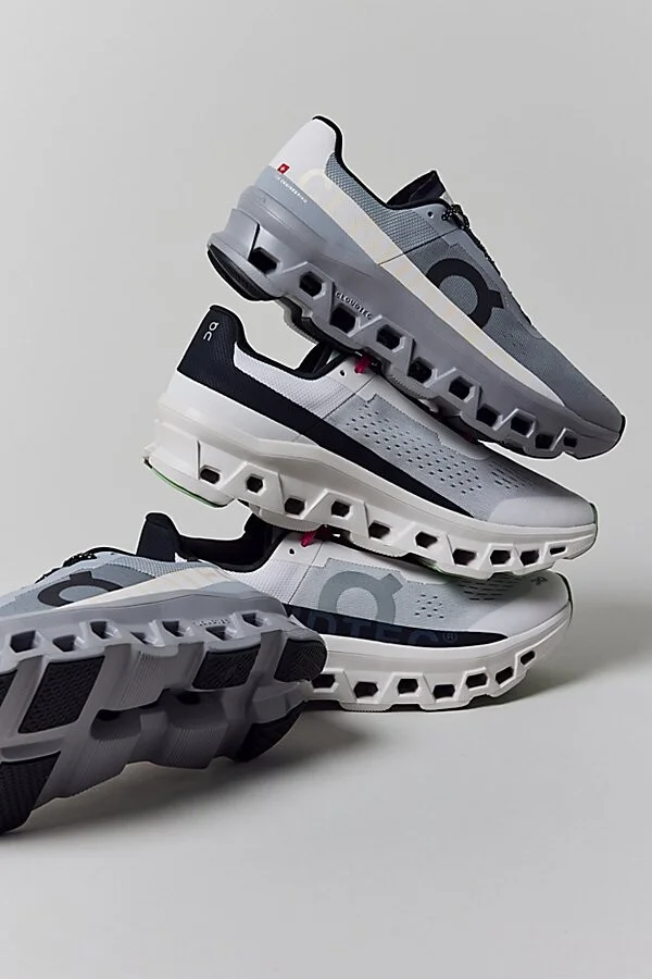 On Men's Cloudmonster Sneaker in Alloy/Silver - Image 2