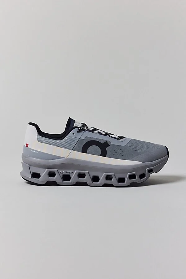On Men's Cloudmonster Sneaker in Alloy/Silver - Image 3