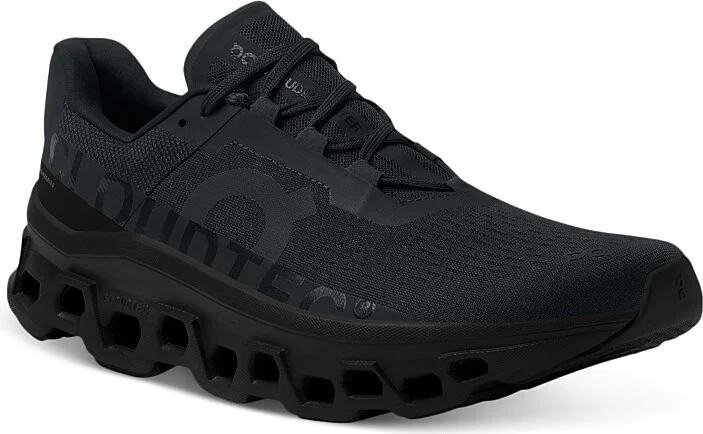 On Men's Cloudmonster Sneakers in All Black