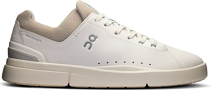 On Men's The Roger Advantage Low Top Sneakers in White Sand