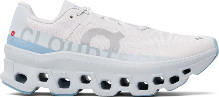 On Off-White & Blue Cloudmonster Sneakers