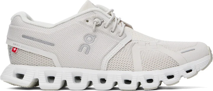 On Off-White Cloud 5 Sneakers