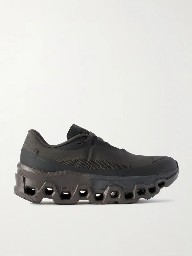 ON - + Post Archive Faction Cloudmonster 2 Rubber-trimmed Mesh Sneakers - Brown