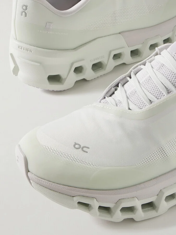 ON - + Post Archive Faction Cloudmonster 2 Rubber-trimmed Mesh Sneakers - Gray - Image 4
