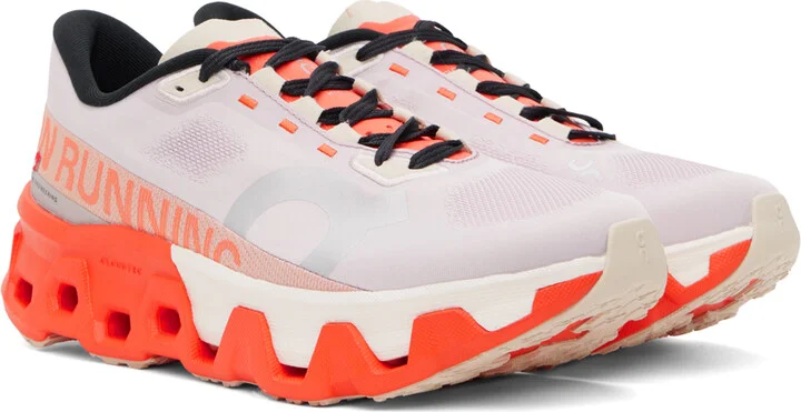 On Purple & Orange Cloudmonster Hyper Sneakers - Image 4