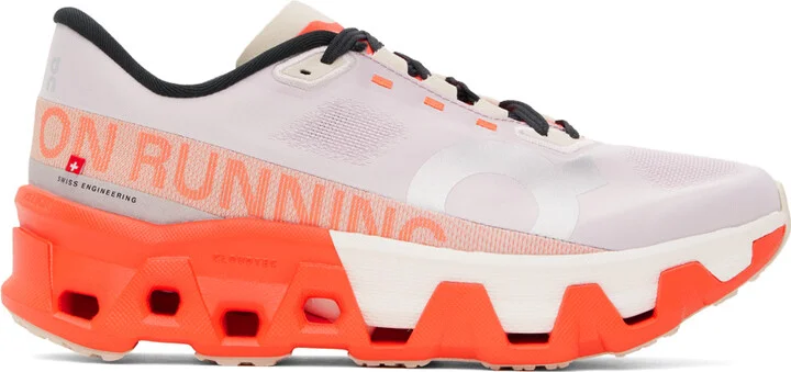 On Purple & Orange Cloudmonster Hyper Sneakers