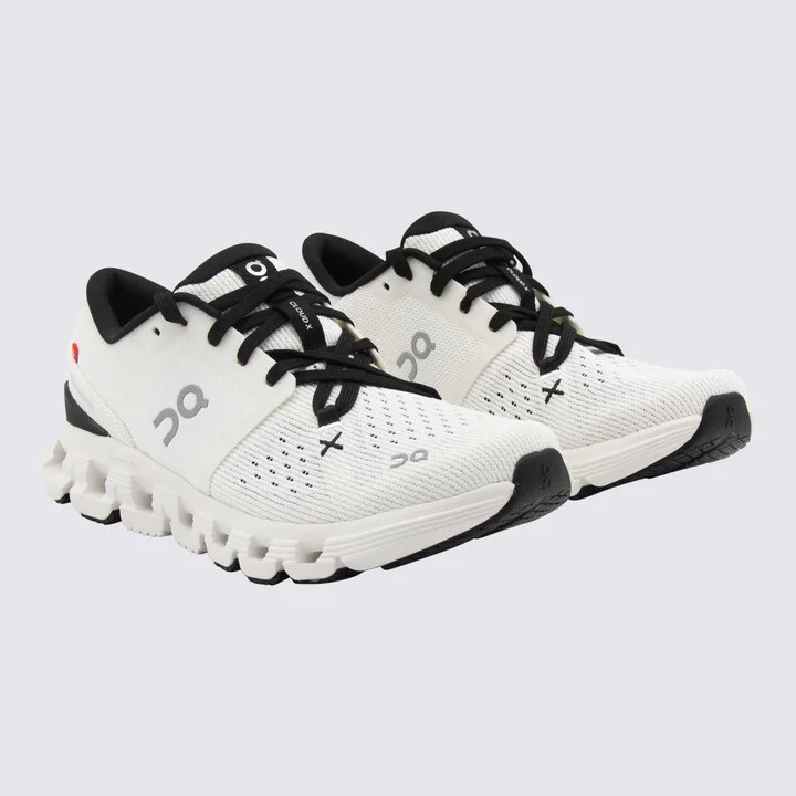 On Running Ivory And Black Cloud Sneakers - Image 2