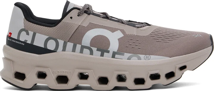 On Taupe Cloudmonster Sneakers