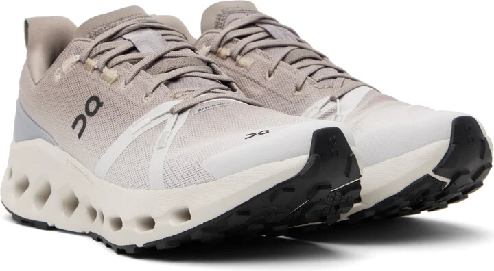 On Taupe Cloudsurfer Trail Waterproof Sneakers - Image 4