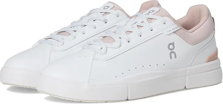 On The Roger Advantage Women's Shoes White/Rosehip : 6 M, Leather