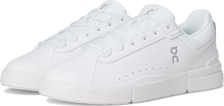 On The Roger Advantage Women's Shoes White/White : 9 M, Leather
