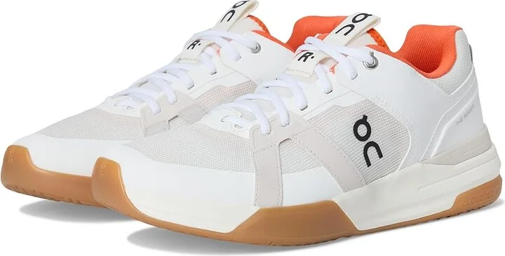 On The ROGER Clubhouse Pro Men's Shoes Ivory/Flame : 8 M, Synthetic