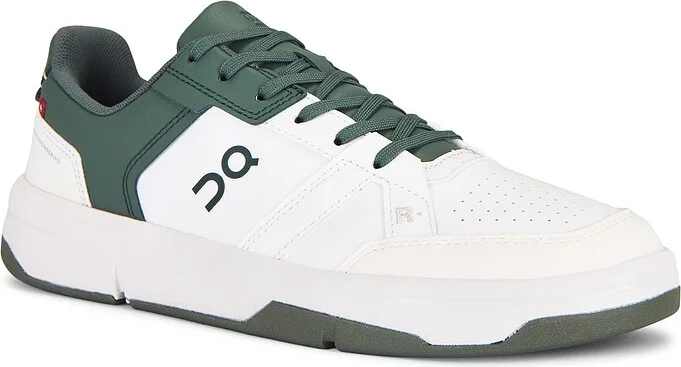 On The Roger Clubhouse Sneakers in White,Olive - Image 2