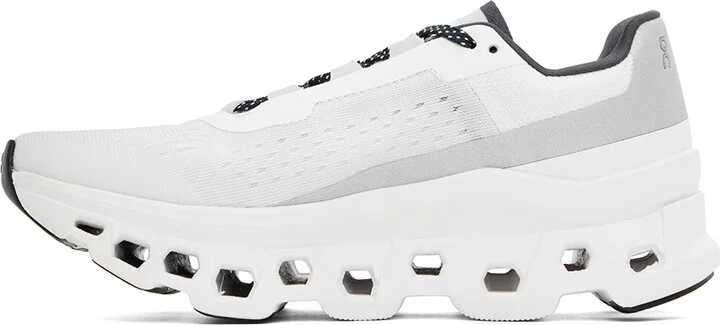 On White Cloudmonster Sneakers - Image 3