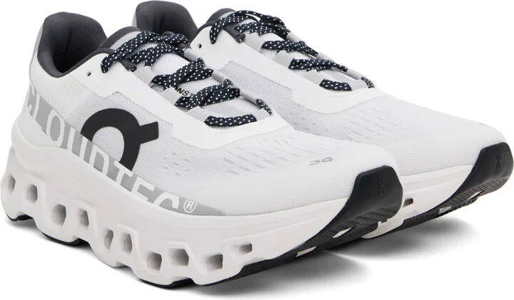 On White Cloudmonster Sneakers - Image 4