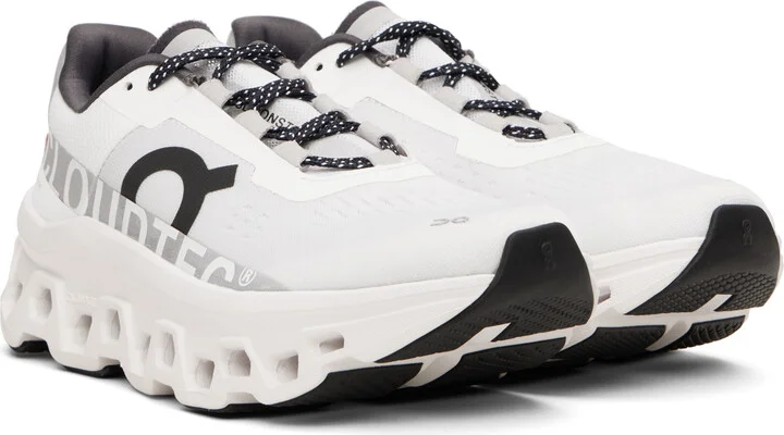 On White Cloudmonster Sneakers - Image 4