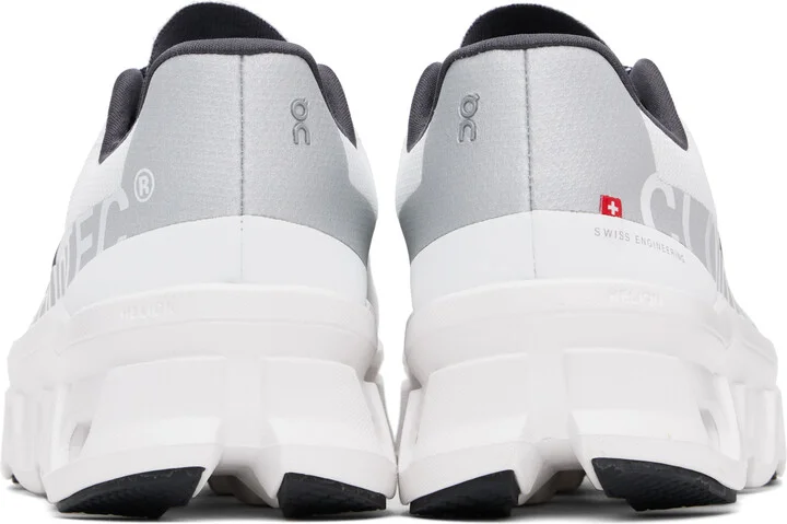 On White & Gray Cloudmonster Sneakers - Image 2
