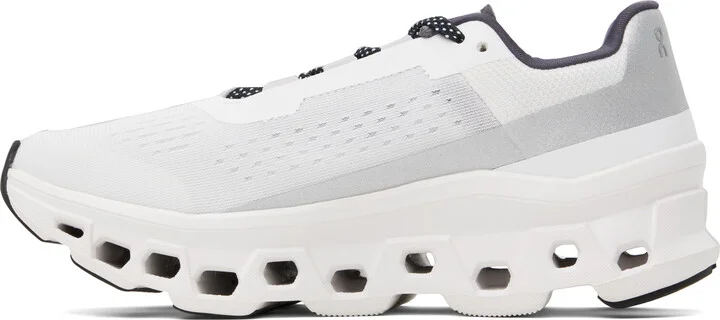 On White & Gray Cloudmonster Sneakers - Image 3