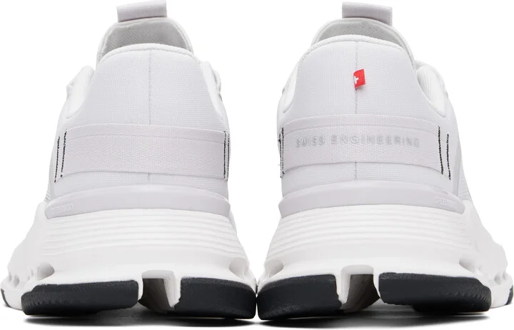 On White & Gray Cloudnova Form 2 Sneakers - Image 2
