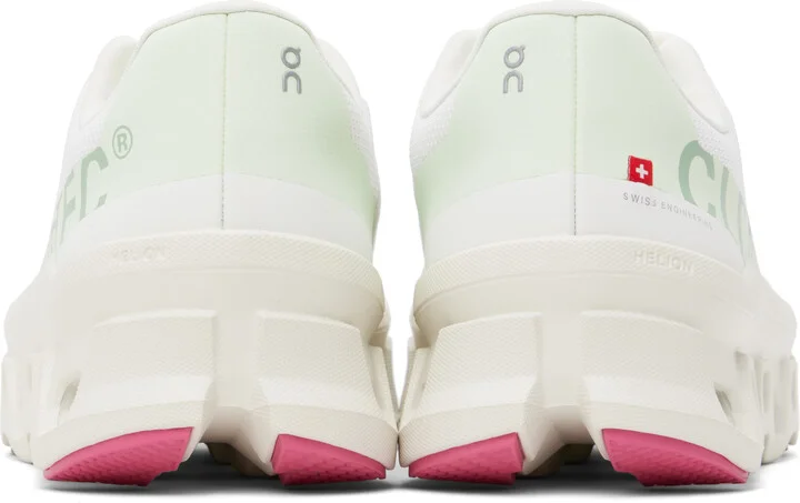 On White & Green Cloudmonster Sneakers - Image 2