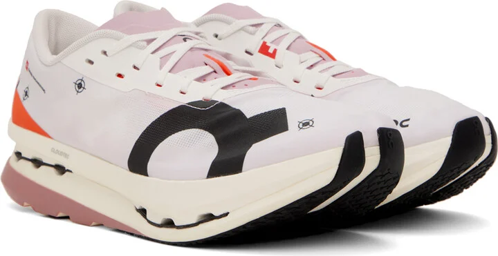 On White & Pink Cloudbloom Echo 3 Sneakers - Image 4